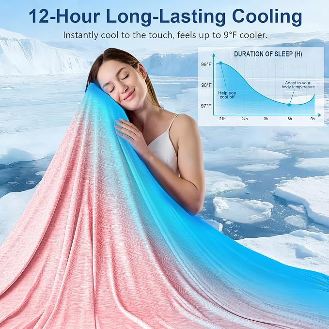 KMUSET Cooling Blanket Twin XL, Double Sided Summer Cooling Blankets - Image 2