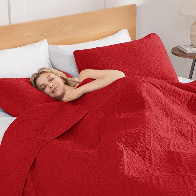 Exclusivo Mezcla Queen Quilt Bedding Set, Lightweight Soft Bedspreads Coverlets - Image 4