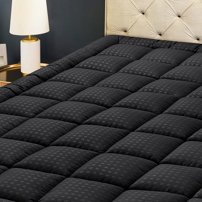 HYLEORY Twin XL Mattress Pad Quilted Fitted Mattress Protector Cooling Pillow by HYLEORY-YourBeddingExpert
