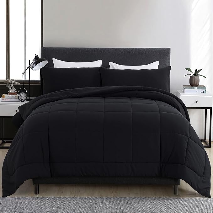 DOWNCOOL California King Comforter Set -All Season Bedding Comforters Sets by DOWNCOOL