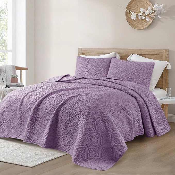 Exclusivo Mezcla California King Quilt Bedding Set, Lightweight Soft Bedspreads - Image 2