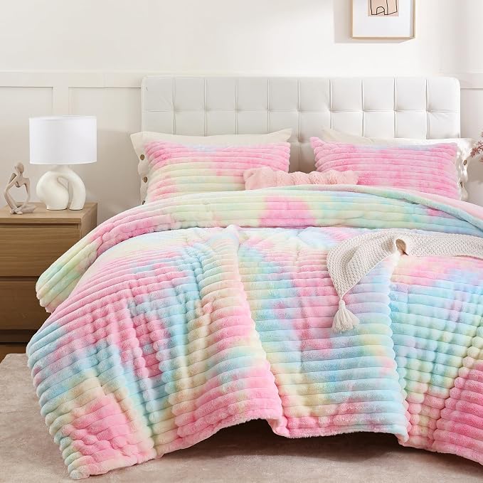 Smoofy Fluffy King Size Comforter Set 3 Pieces by SMOOFY
