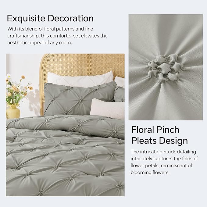 BEDELITE Grey King Size Comforter Set - Image 4