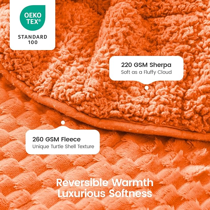 Super Fuzzy Soft Fleece Sherpa Weighted Blanket 20 lbs - Image 3