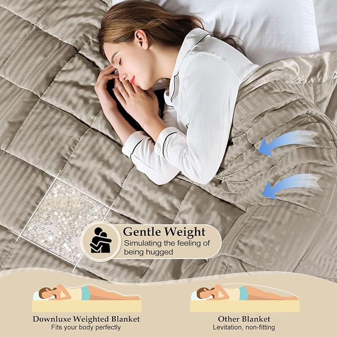 downluxe Weighted Blanket Queen Size, 15 lb Weighted Blanket - Image 3