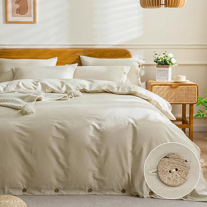 JELLYMONI Cotton Duvet Cover Cal King Size by JELLYMONI