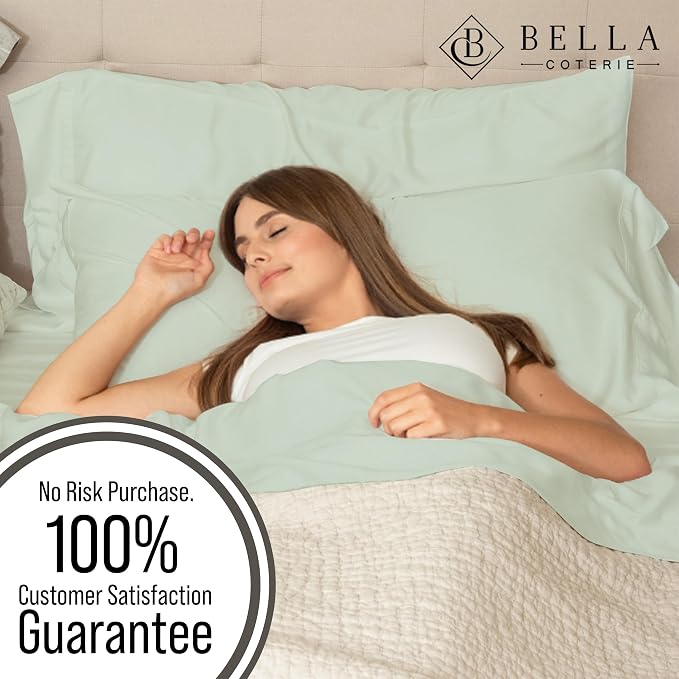Bella Coterie | Luxury Bamboo Viscose Queen Size Pillowcase Set | 100% - Image 5