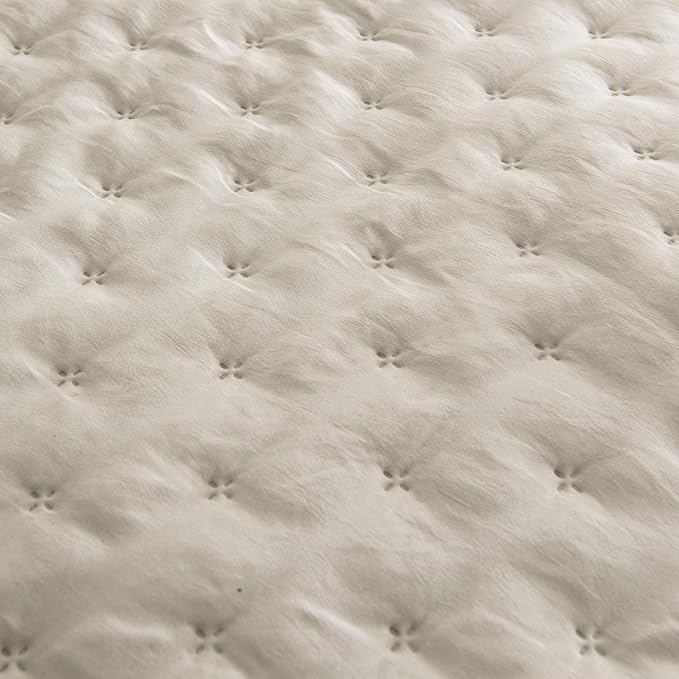 ROARINGWILD Beige Twin Size Quilt Bedding Set - Image 5