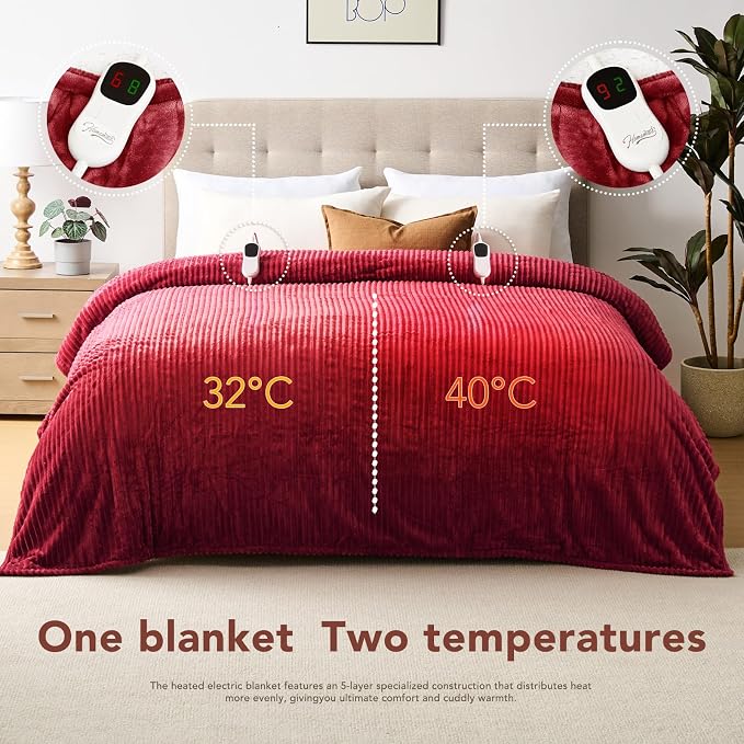 Homemate Electric Blanket King Size- 100"x90" Heated Blanket King Size - Image 8