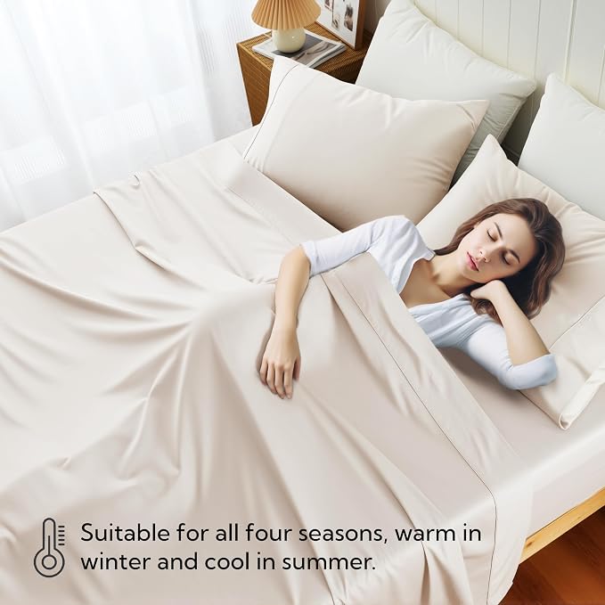 Cotton Flat Sheets Only, 600 TC 100% Cotton Flat Sheet Top Sheet Only, TwinXL - Image 7