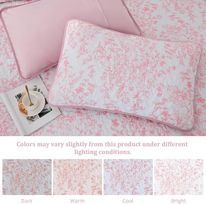 WONGS BEDDING Quilt Queen Size, Botanical Quilt - Image 6