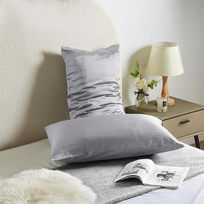 Silk Pillow Cases for Hair and Skin Mulberry Silk Pillowcases Soft Breathable - Image 2