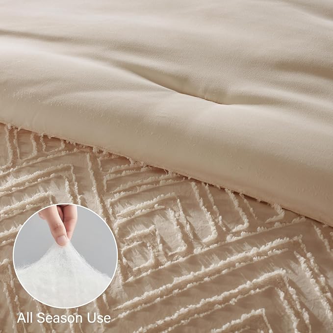 Zzlpp Twin Comforter Set 5 Pieces, Pillow Sham, Pillowcase, Flat Sheet - Image 6