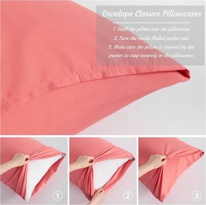 NTBAY Toddler Pillow Cases Set of 2, 2 Pack Brushed Microfiber 14x20 Pillow - Image 4