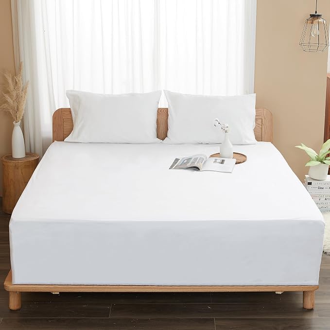Sunflower Full Fitted Sheet, 1-Piece Deep Pocket Fitted Bottom Sheet 16" - Image 5