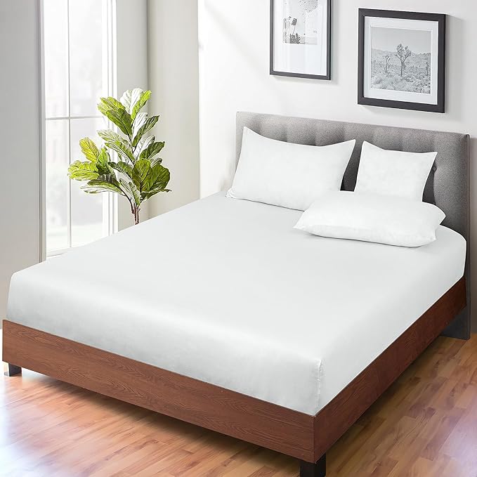 ROYALE LINENS 300 Thread Count 100% Long Staple Combed Cotton Fitted Sheet Queen - Image 7
