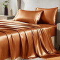 CozyLux Satin Sheets Queen Size Bed Set by CozyLux