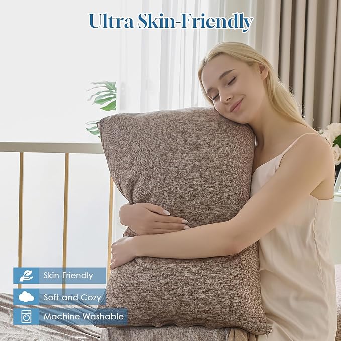 CHOSHOME Cooling Pillow Cases Zipper Pillow Covers Q-Max > 0.45 Zippered - Image 3