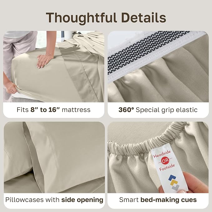 California Design Den Deep Pocket King Sheet Set - Image 6