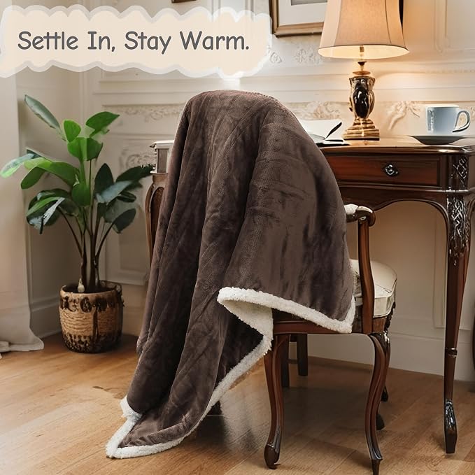 Electric Heated Blanket Full Size 72"x84", Soft Flannel - Image 5