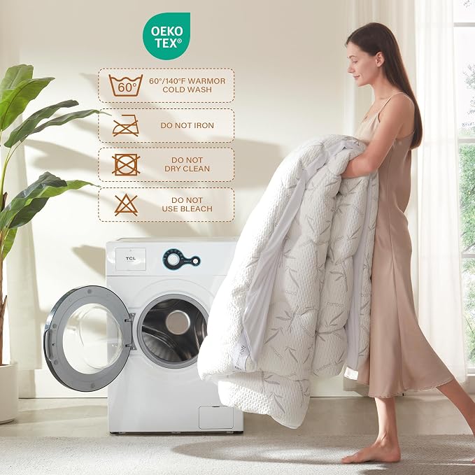 PRIMESOFT 100% Waterproof Queen Size Mattress Topper, Thick Pillow Top Mattress - Image 8