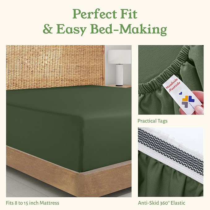 California Design Den Fitted Sheet Queen Only - Image 6