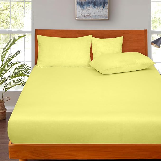 ROYALE LINENS 300 Thread Count 100% Long Staple Combed Cotton Fitted Sheet - Image 5