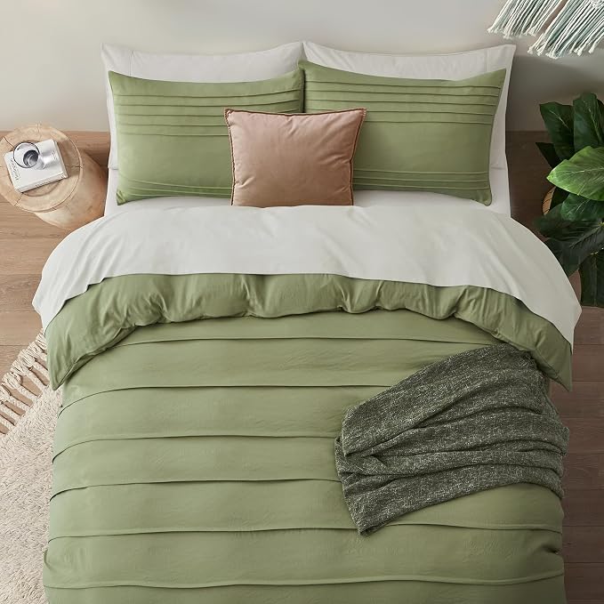 Oli Anderson Sage Green Duvet Cover Queen Size - Image 5