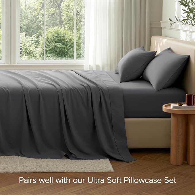 Bare Home Extra Long Flat Sheet - Image 7