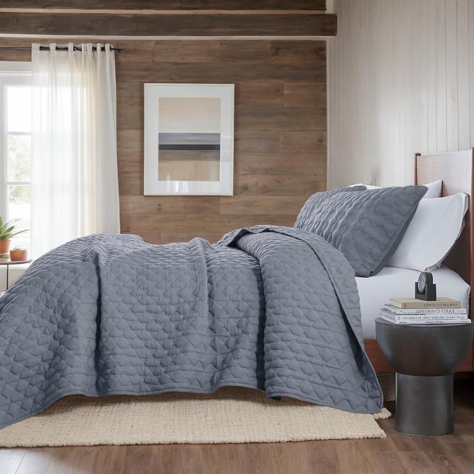 WDCOZY Blue Quilts Queen Size Bedding Sets - Image 5