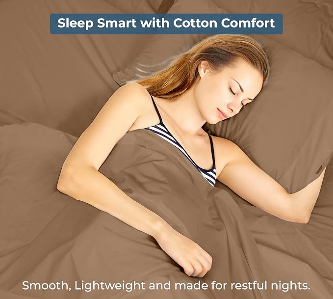 Royale Linens 100% Organic Cotton Twin Flat Sheet Only - Image 9