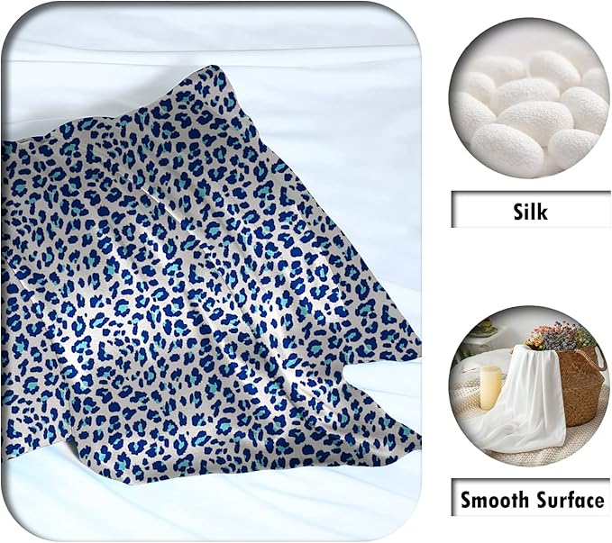 Mulberry Silk Pillowcase for Hair and Skin Queen Size Leopard Print Silk Pillow - Image 2