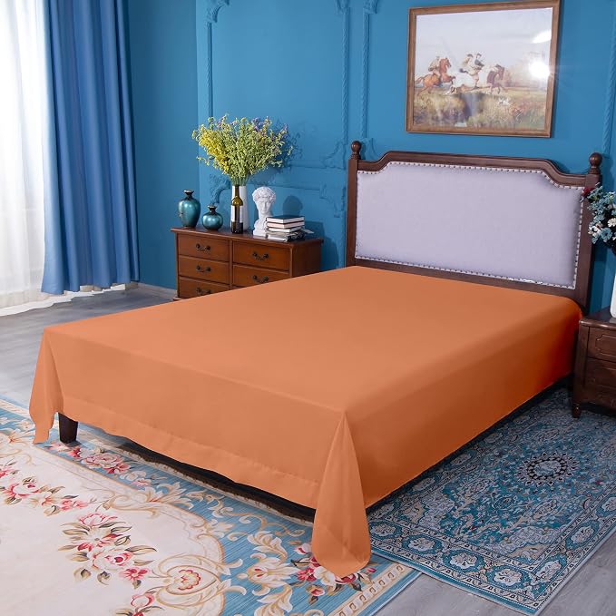 NTBAY Twin Extra-Long Flat Sheet Only - Image 5