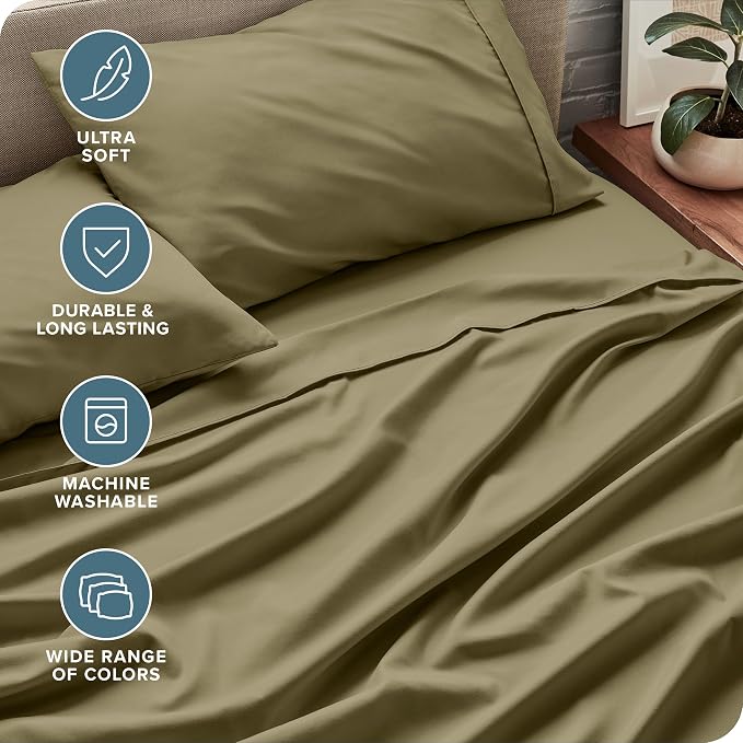 Bare Home Split Head Flex King Sheet Set - Image 5