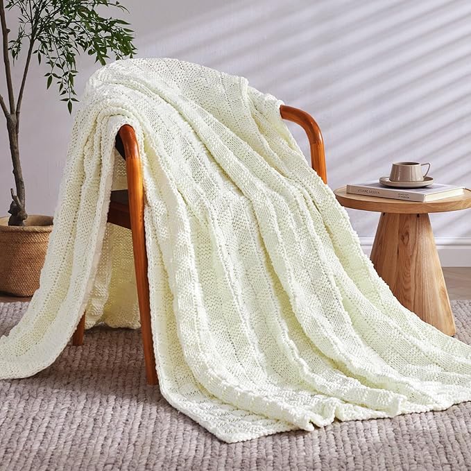 Knitted Weighted Blanket for Adult, No Beads Heavy Blanket 60” x 80'' 17lbs - Image 2