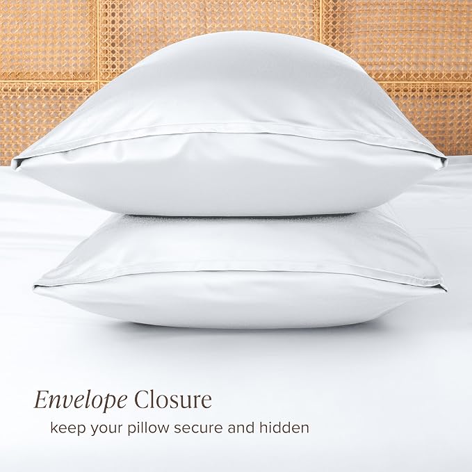 Bare Home 100% Rayon Made from Bamboo Luxury Standard Size Set of 2 Cooling - Image 3