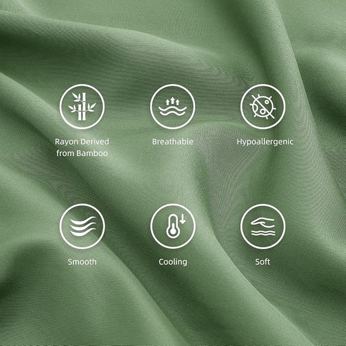 Standard Pillowcases, Cooling Viscose from Bamboo Pillow Covers - Image 4