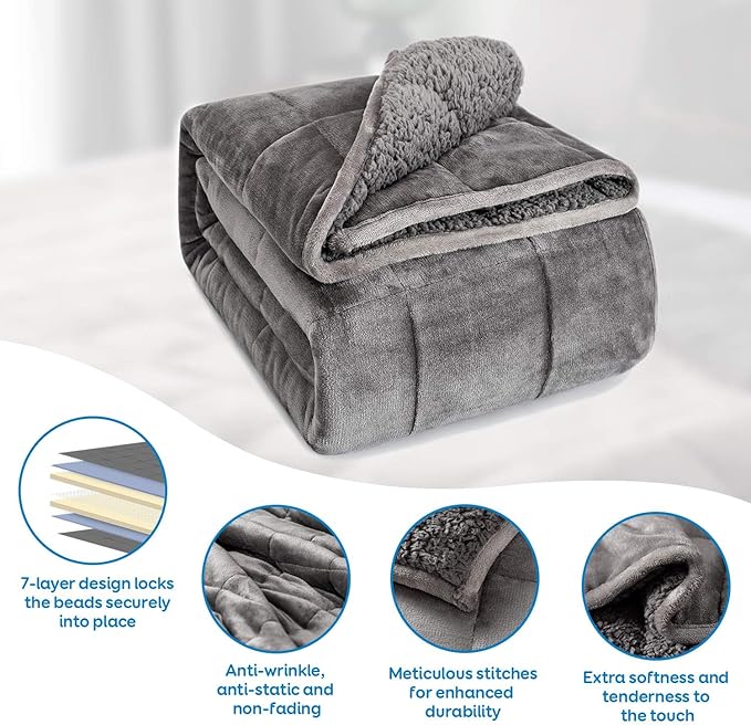 Cottonblue Weighted Blanket for Adults Weighted Blankets 20lbs for Sleeping and - Image 4