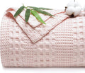 PHF Cooling Waffle Blanket King Size, Lightweight 60% Rayon from Bamboo & 40% by PHF