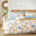 LEMIROE Tropical Coastal Blue Cotton Comforter King Size 3Pcs by LEMIROEBEDDING