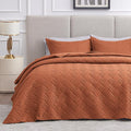 Love's cabin Quilts for Queen Bed Umber Bedspreads Bedding Set by Lovescabin