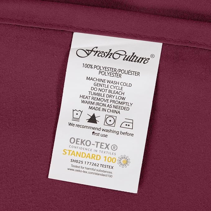 FreshCulture Twin XL Flat Sheets Only 2 Pack - Image 7
