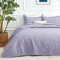 Love's cabin Twin Quilt Set Lavender Bedspreads Bedding Set by Lovescabin
