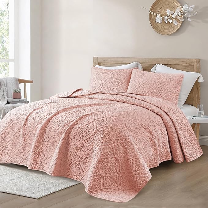 Exclusivo Mezcla California King Quilt Bedding Set, Lightweight Soft Bedspreads - Image 2