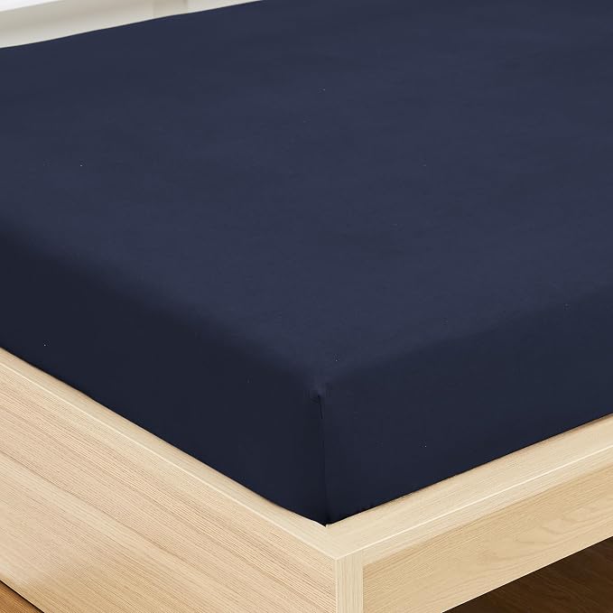 Twin Fitted Sheet Only with Full Elastic & Built in Corner Sheet Straps to - Image 4
