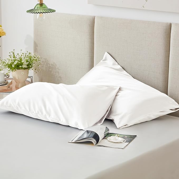 Love's cabin Satin Pillowcase Set of 2 King Size 20x36, Cooling Pillow Covers - Image 6