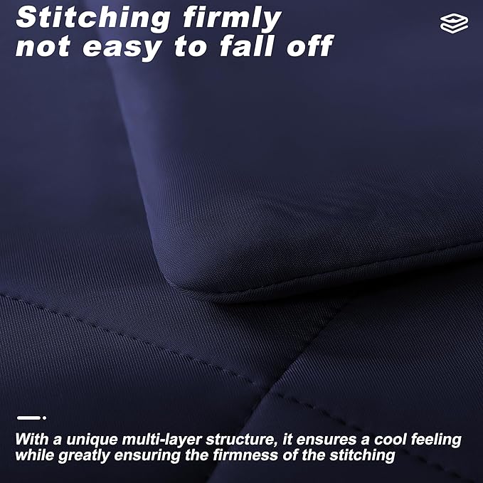 Cooling Comforter King Size, Double-Sided Cold Tech Fabric Quilted Bed - Image 4