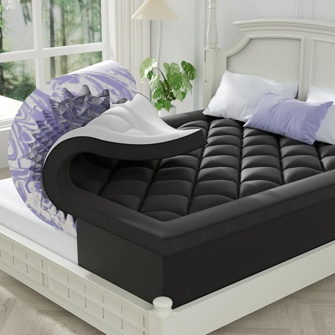 ChiXpace Dual Layer 4 Inch Memory Foam Mattress Topper Full by ChiXpace