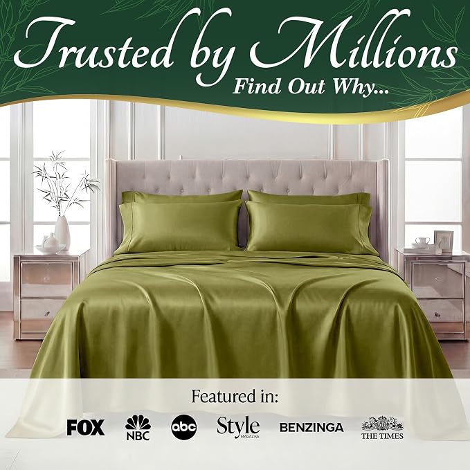 DECOLURE 100% Viscose Derived from Bamboo Sheets California King Size - Image 5