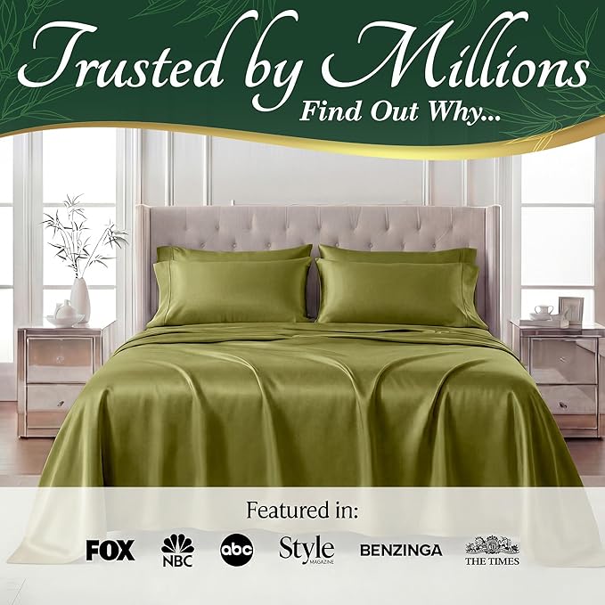 DECOLURE 100% Viscose Derived from Bamboo Sheets Twin Size - Image 5